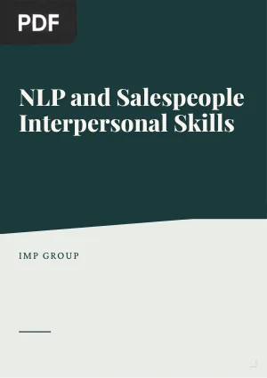 A First Step Towards Understanding the Effect of NLP on Salespeople Interpersonal Skills