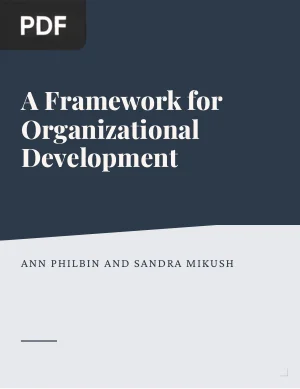 A Framework for Organizational Development