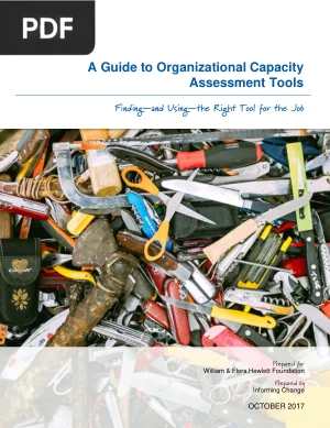 A Guide to Organizational Capacity Assessment Tools