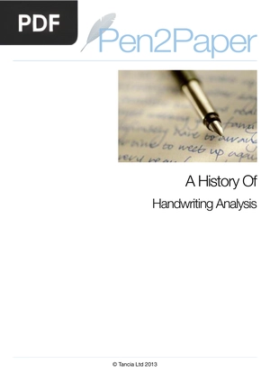 A History Of Handwriting Analysis