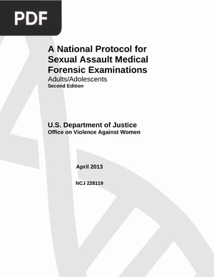 A National Protocol for Sexual Assault Medical Forensic Examinations
