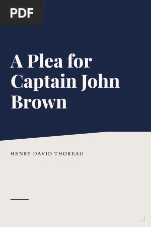 A Plea for Captain John Brown