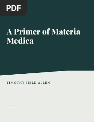 A Primer of Materia Medica