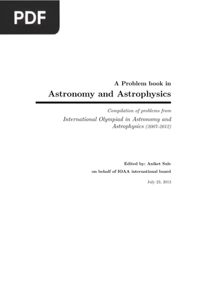 A Problem book in Astronomy and Astrophysics