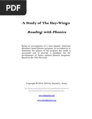 A Study of The Hay-Wingo Reading with Phonics