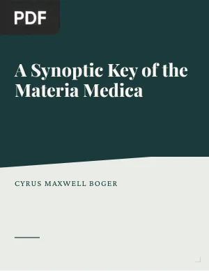 A Synoptic Key of the Materia Medica