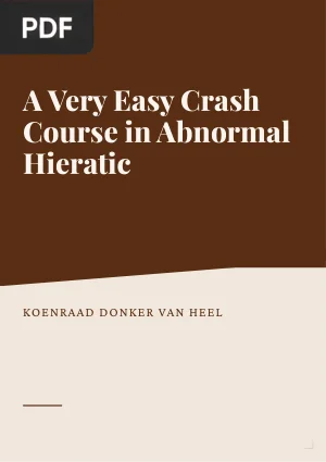 A Very Easy Crash Course in Abnormal Hieratic