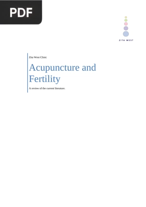 Acupuncture and Fertility