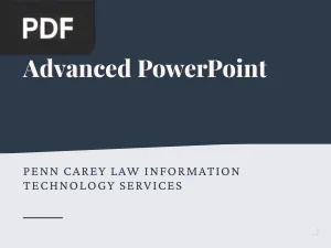 Advanced PowerPoint