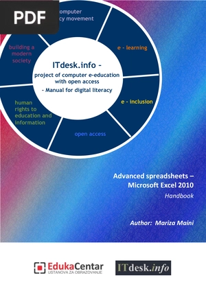 Advanced spreadsheets – Microsoft Excel 2010