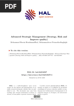 Advanced Strategic Management