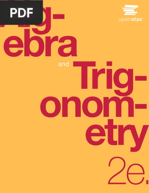 Algebra and Trigonometry 2e