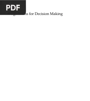 Algorithms for Decision Making