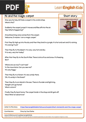 Ali and the magic carpet