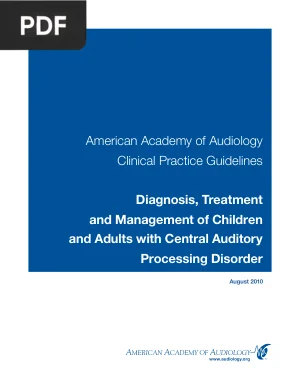 American Academy of Audiology Clinical Practice Guidelines
