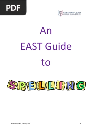 An EAST Guide to Spelling