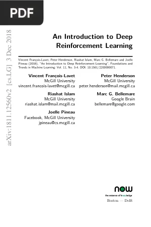 An Introduction to Deep Reinforcement Learning
