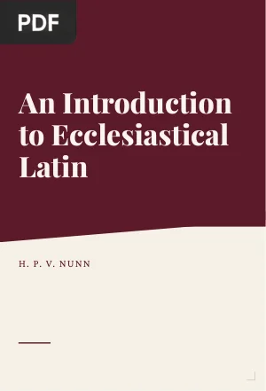 An Introduction to Ecclesiastical Latin