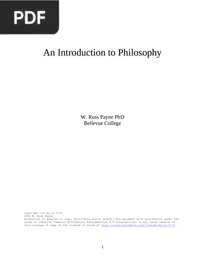 An Introduction to Philosophy