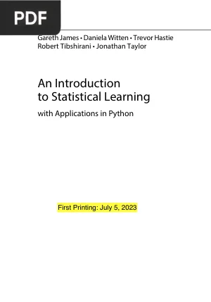 An Introduction to Statistical Learning with Applications in Python