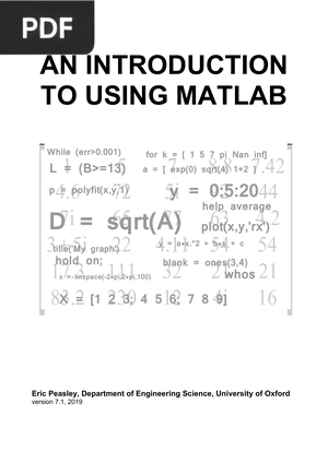 An introduction to using matlab