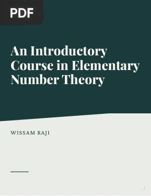 An Introductory Course in Elementary Number Theory