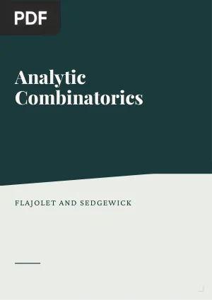 Analytic Combinatorics
