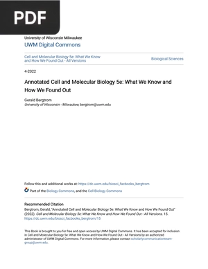 Annotated Cell and Molecular Biology 5e: What We Know and How We Found Out
