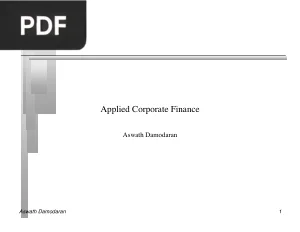 Applied Corporate Finance