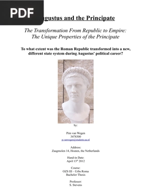 Augustus and the Principate