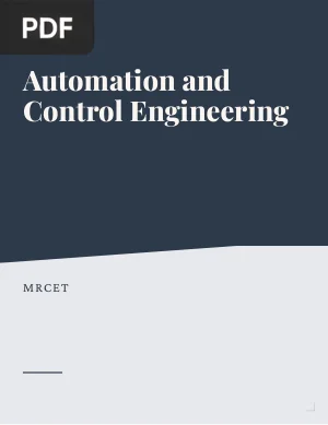 Automation and Control Engineering