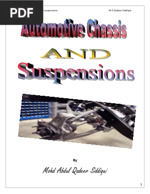 Automotive Chassis and Suspensions