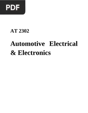 Automotive electrical and electronics