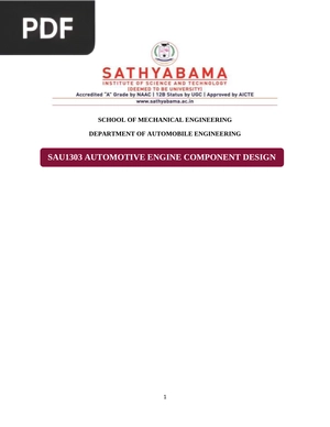 Automotive Engine Component Design