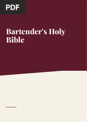 Bartender's Holy Bible