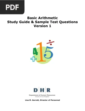 Basic Arithmetic Study Guide