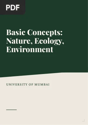 Basic Concepts: Nature, Ecology, Environment