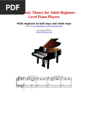 Basic Music Theory for Adult Beginner-Level Piano Players