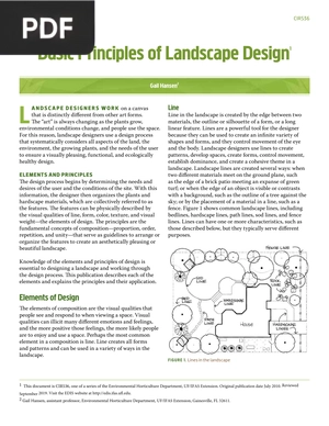 Basic Principles of Landscape Design