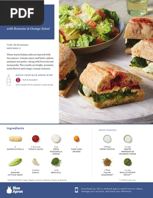 Basil Pesto & Broccoli Subs