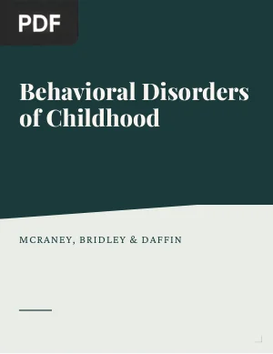 Behavioral Disorders of Childhood