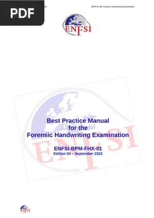 Best Practice Manual for the Forensic Handwriting Examination