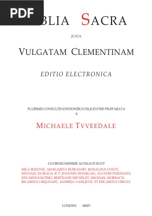 Biblia Sacra Vulgata (Clementine Vulgate Bible)