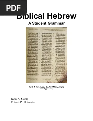 Biblical Hebrew: A Student Grammar