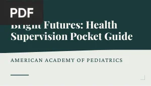 Bright Futures: Health Supervision Pocket Guide