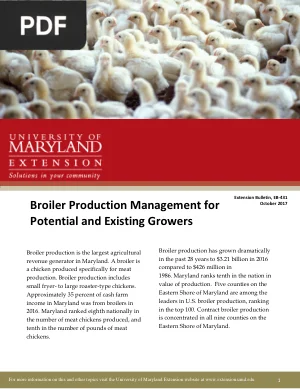 Broiler Production Management for Growers
