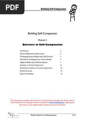 Building Self-Compassion