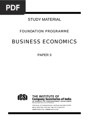 Business Economics