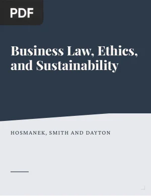 Business Law, Ethics, and Sustainability