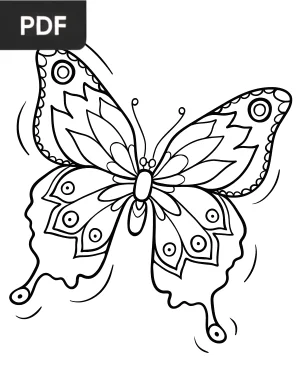 Butterfly Coloring Page